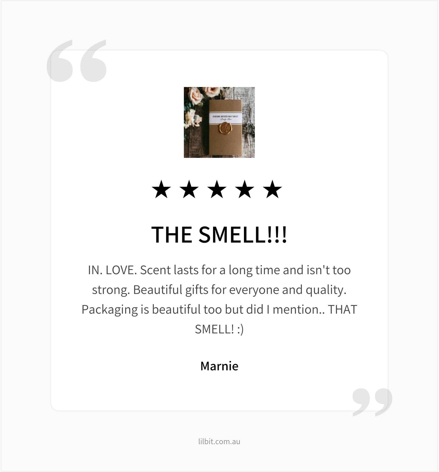 Wax Tablet Perfume Infused - Dusty Rose by Lil'Bit BETTER
