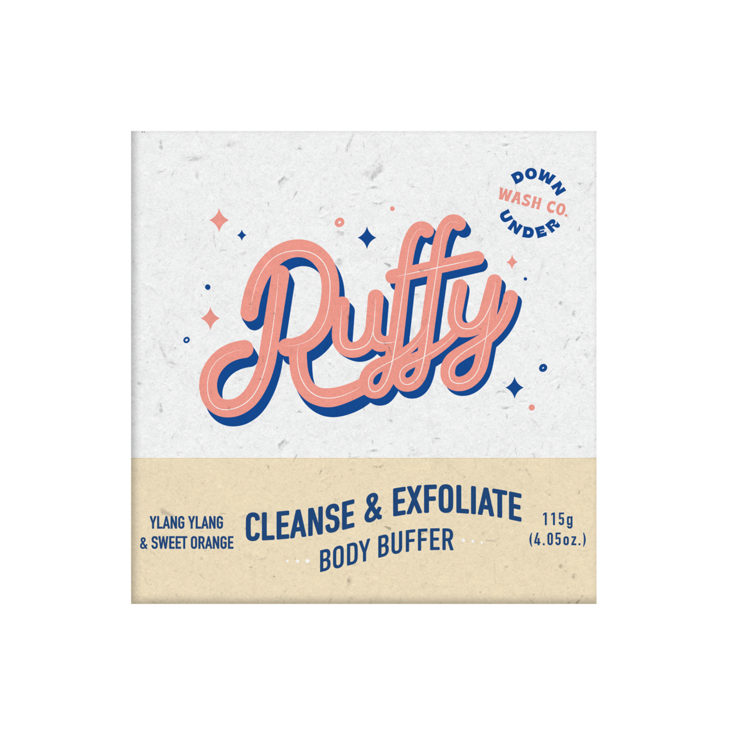 Ruffy Cleanse & Exfoliate - Body Buffer by DOWNUNDER WASH & CO