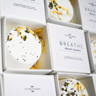 Image of shower steamers for stress release, valentine's day and gifts
