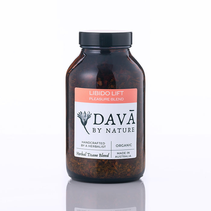 Image of DAVA BY NATURE Libido Lift bottle, great low-tox gift for tea lovers or partners