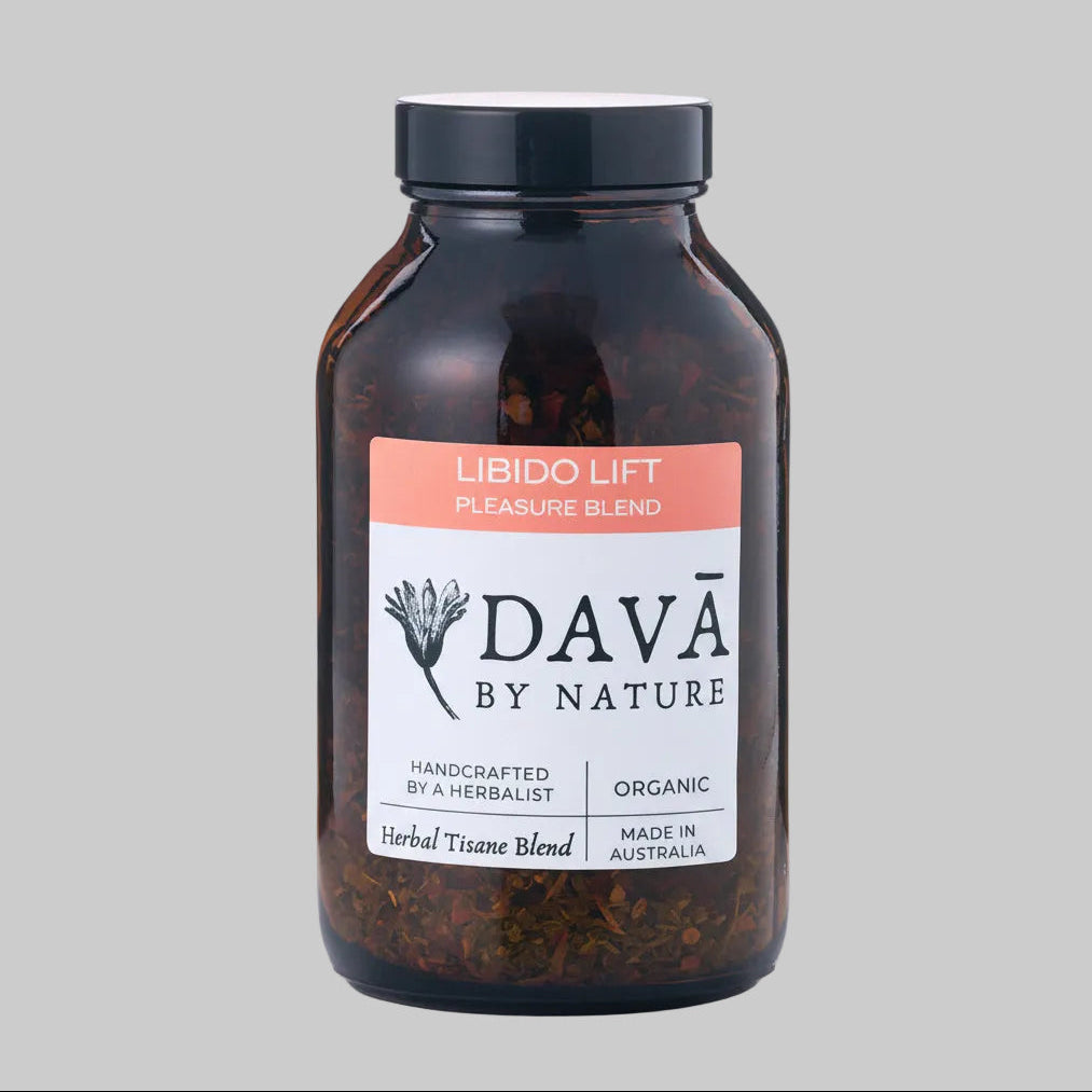 Image of DAVA BY NATURE Libido Lift bottle, great low-tox gift for tea lovers or partners