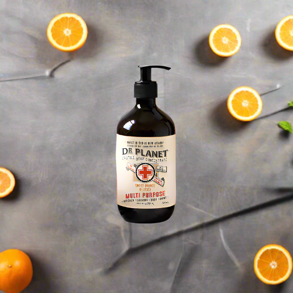 Dr Planet - Sweet Orange & Litsea multi purpose cleaner. Grreat low-tox gift for cleaners