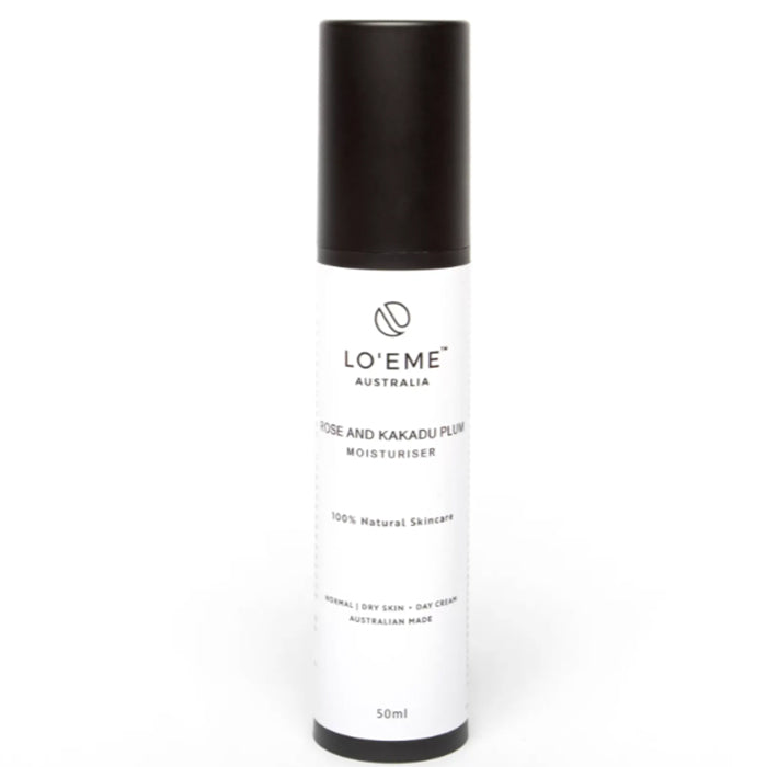 Image of LO'EME Rose and Kakadu Plum Moisturiser, makes for a great low-tox skincare gift.