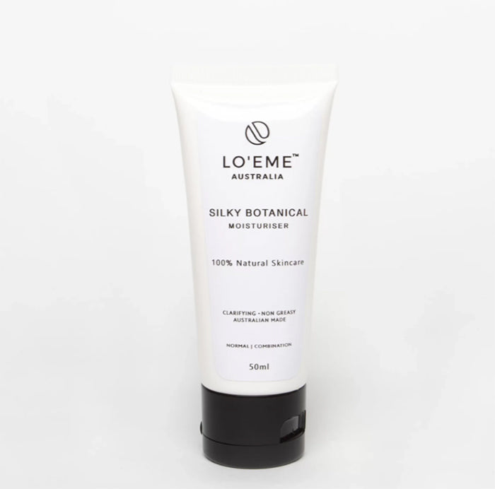 Image of LO'EME Silky Botanical Moisturiser, makes for a great low-tox skincare gift.