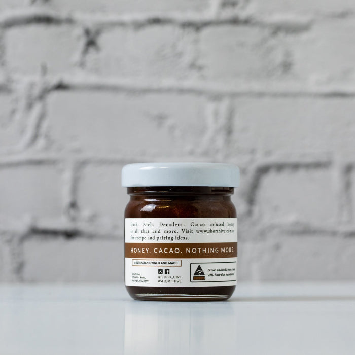 this is an image of a cacao honey jar