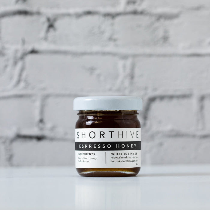 this is an image of a espresso honey jar