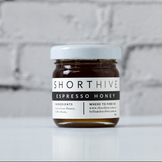 this is an image of a espresso honey jar