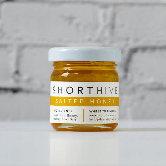 this is an image of a salted honey jar