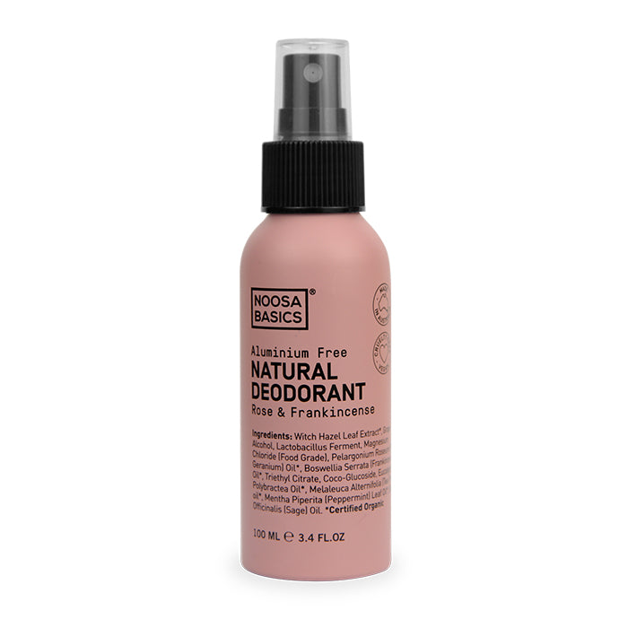 Deodorant - Rose & Frankincense -Natural Spray by NOOSA BASICS