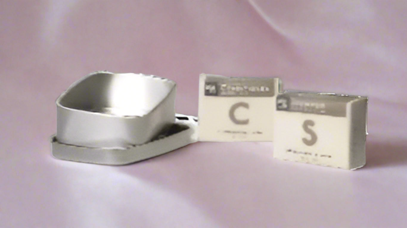 A travel kit consisting of a shampoo and a conditioner, with packaging labeled 'CS' for certified organic.