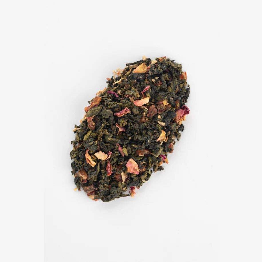 this is an image of tea leaves lumped together