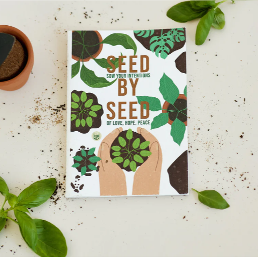 this is an image of a seed book that is biodegradeable