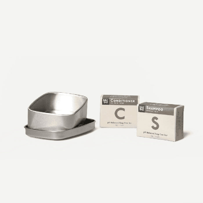 TRAVEL Tin Mini's - Shampoo + Conditioner - Normal Hair by Nuebar