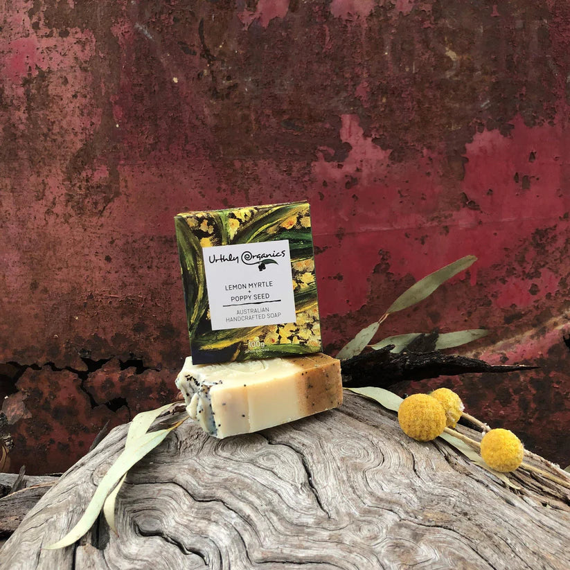 Urthly Organics Soap - LemonMyrtle_PoppySeeds