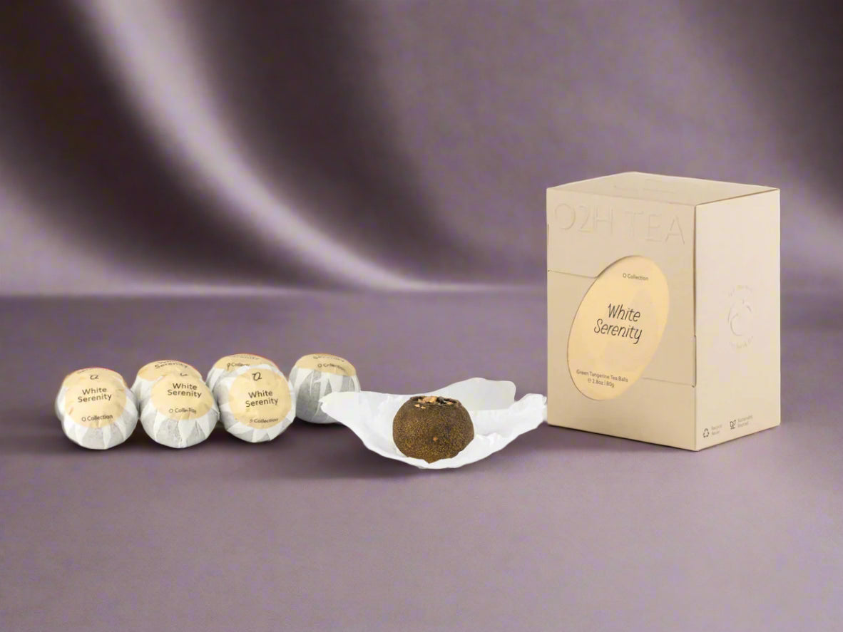 Truffles with packaging on a white background