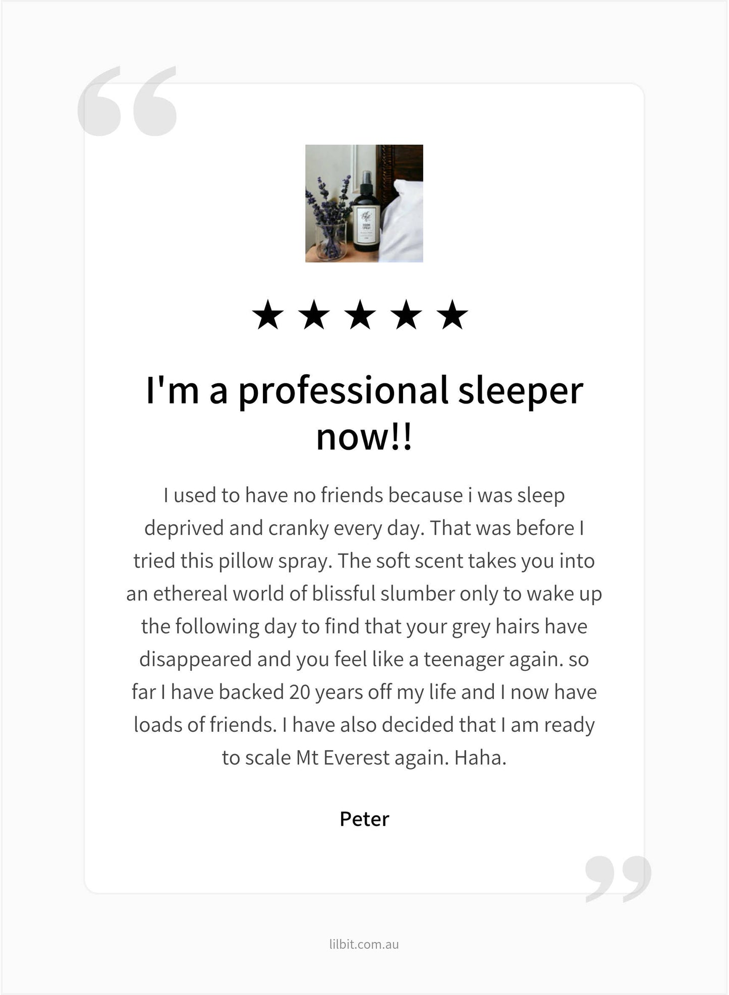 Sleepy Time Room Spray by Lil'Bit BETTER