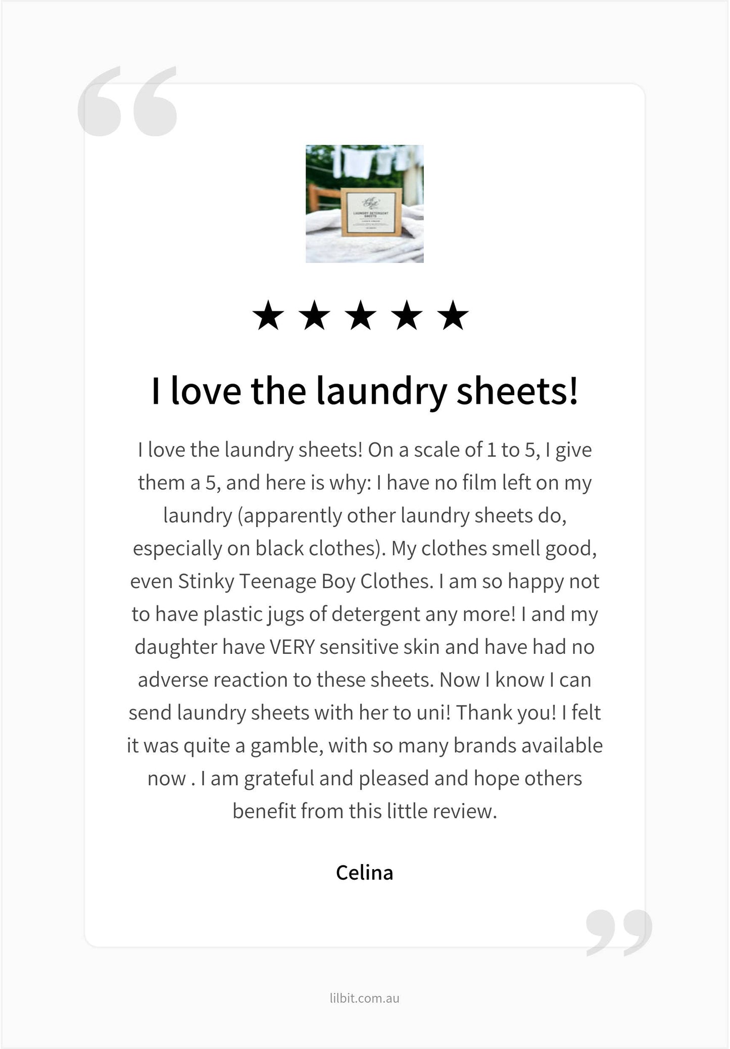 Lil'Bit Better - Natural Laundry Detergent Sheets - Fresh Linen (40)