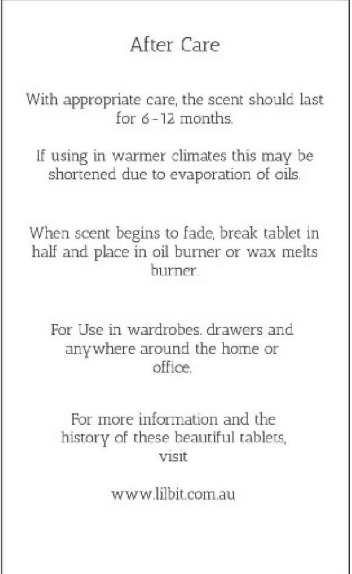 Wax Tablet Perfume Infused - Dusty Rose by Lil'Bit BETTER