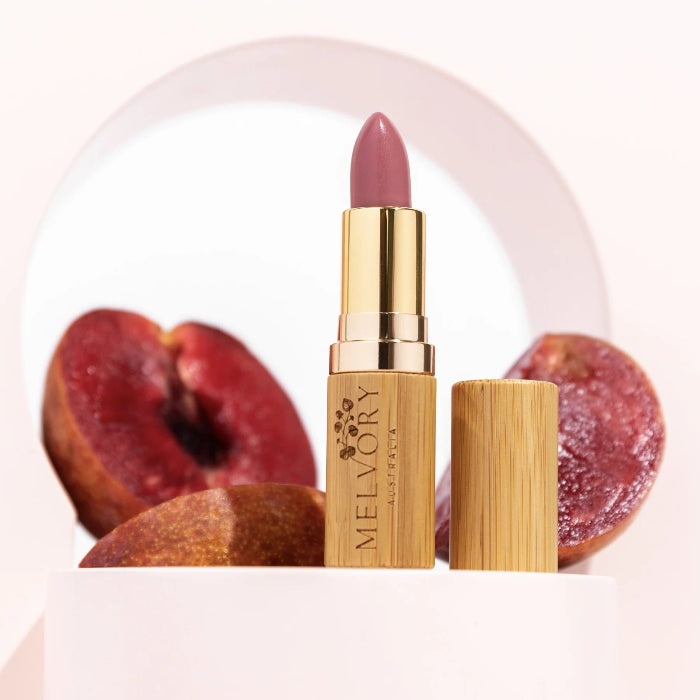 this is an image of a plum coloured lipstick