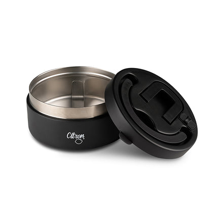 Citron Large Thermal Food Jar 400ml Black