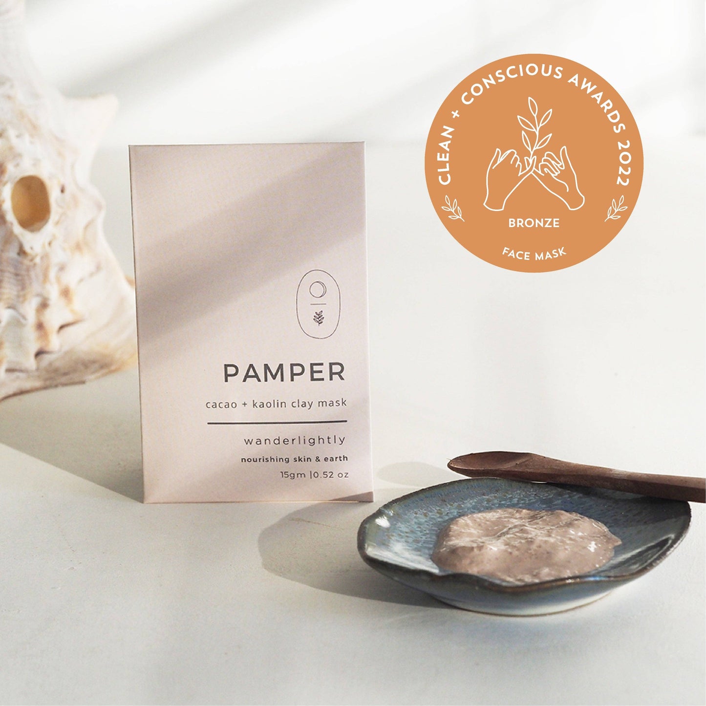CLAY FACE MASKS by WANDERLIGHTLY  (Clean and Conscious Award)