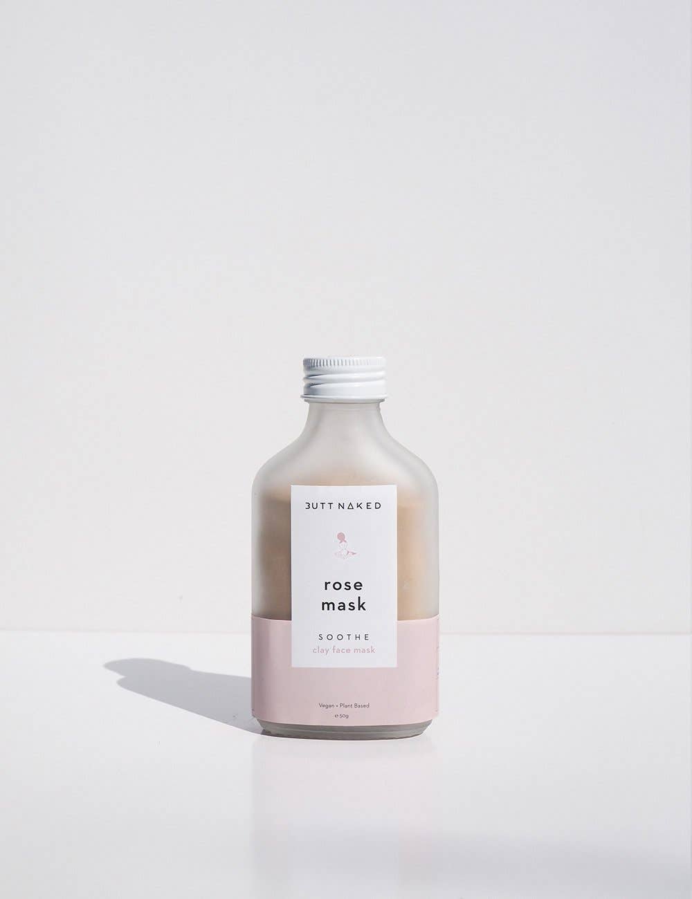 Face Mask - Rose Pink Clay Face Mask by BUTT NAKED BODY