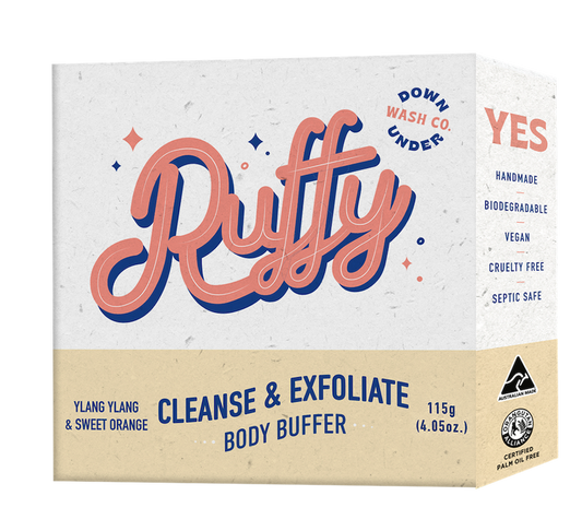 Ruffy Cleanse & Exfoliate - Body Buffer by DOWNUNDER WASH & CO