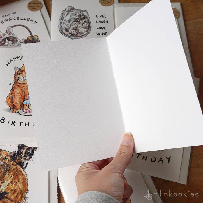 Image of Love You Meow and Furever - Valentine's Greeting Card