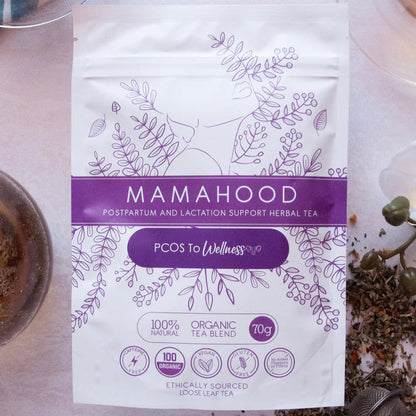 this is an image of a mamahood-tea bag