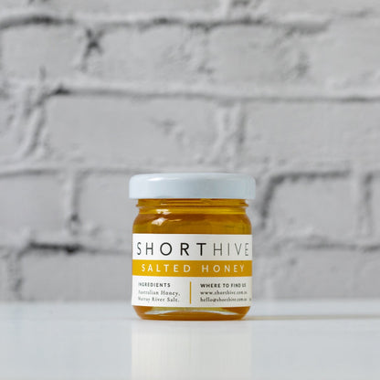 this is an image of a salted honey jar