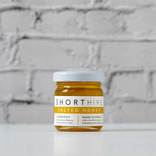 this is an image of a salted honey jar