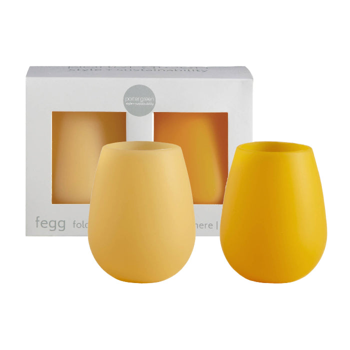 Image of Porter Green - Buttermilk + Sunflower | Fegg | Silicone Unbreakable Glasses