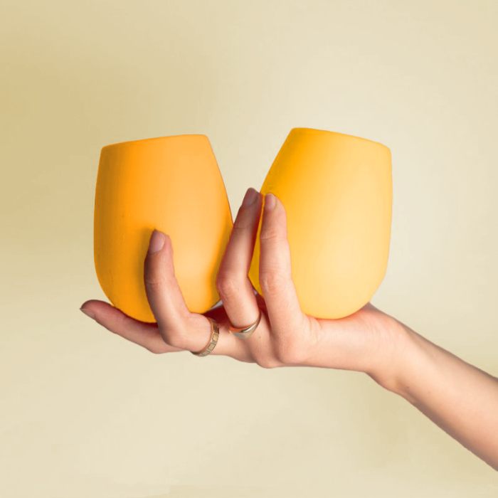 Image of Porter Green - Buttermilk + Sunflower | Fegg | Silicone Unbreakable Glasses