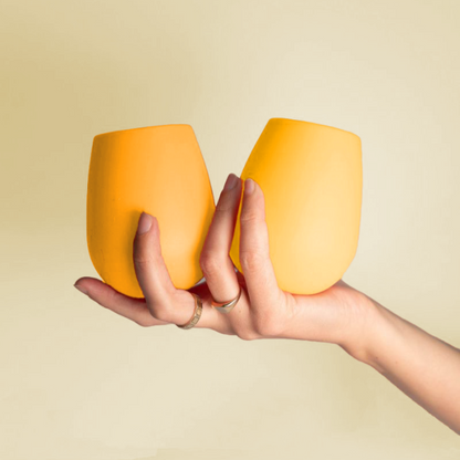 Image of Porter Green - Buttermilk + Sunflower | Fegg | Silicone Unbreakable Glasses
