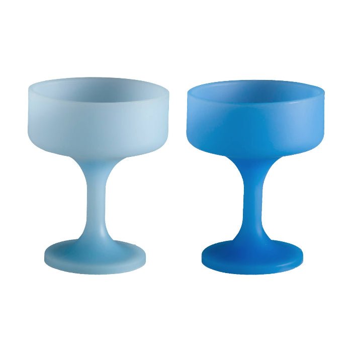 Image of Porter Green - Sky and Kingfisher | Mecc |Silicone Unbreakable Cocktail Glasses