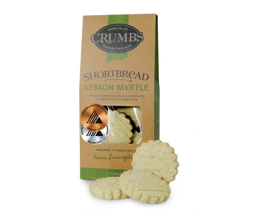 Lemon Myrtle SHORTBREAD Biscuits by CRUMBS - Yarra Valley Gourmet Biscuits