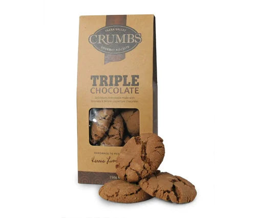 Triple CHOCOLATE Biscuits by CRUMBS - Yarra Valley Gourmet Biscuits