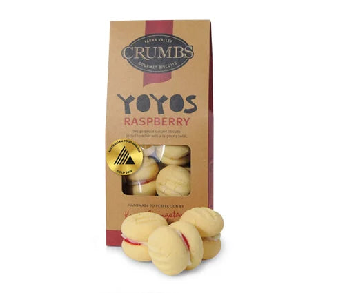 Raspberry YOYO Biscuits by CRUMBS - Yarra Valley Gourmet Biscuits
