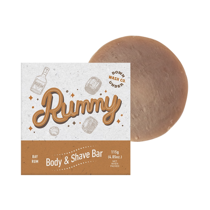 Rummy Body & Shave Bar - (Bay Rum)by DOWNUNDER WASH & CO