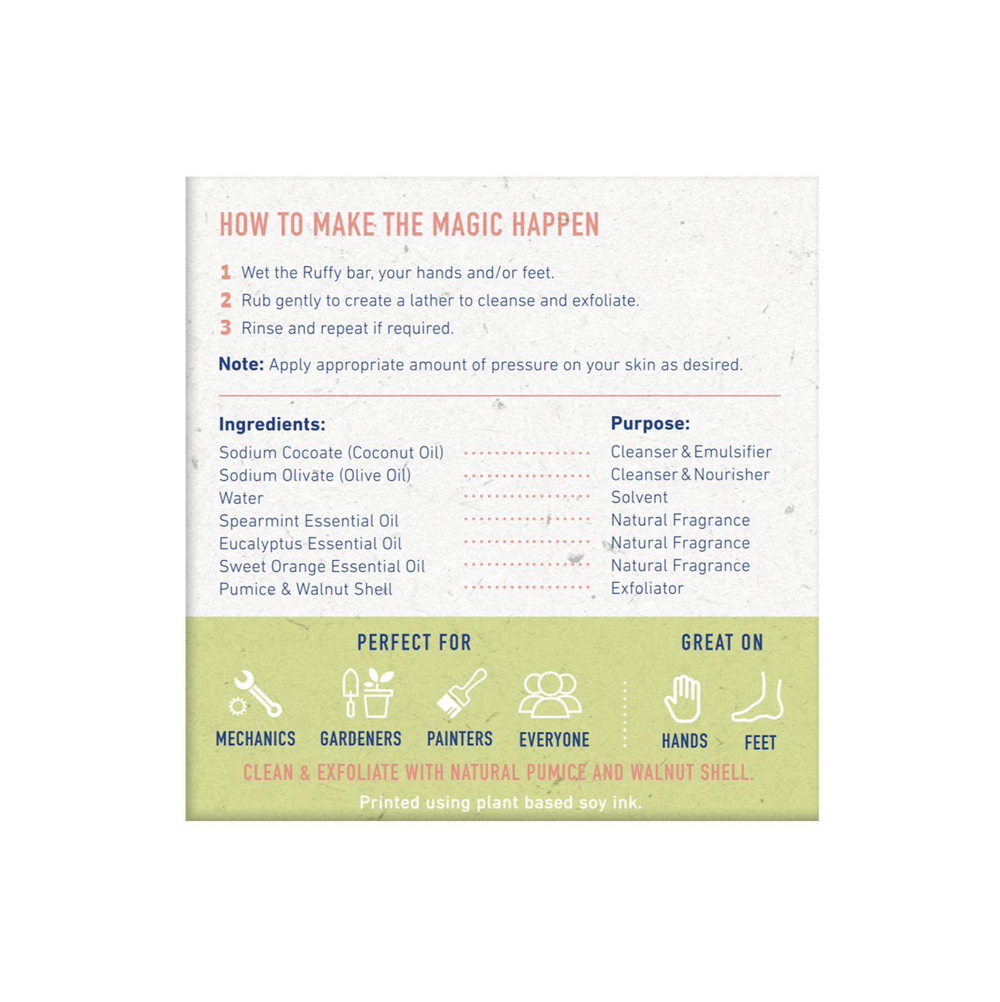 Ruffy Cleanse & Exfoliate - Hands & Feet by DOWNUNDER WASH & CO