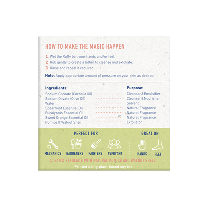 Ruffy Cleanse & Exfoliate - Hands & Feet by DOWNUNDER WASH & CO