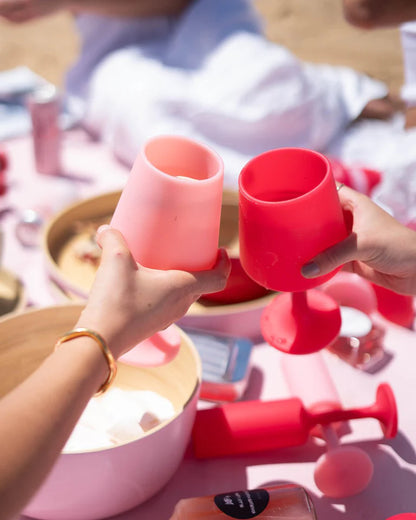 Porter Green - Cherry + Blush  | Swepp | Silicone Unbreakable Cocktail Glasses