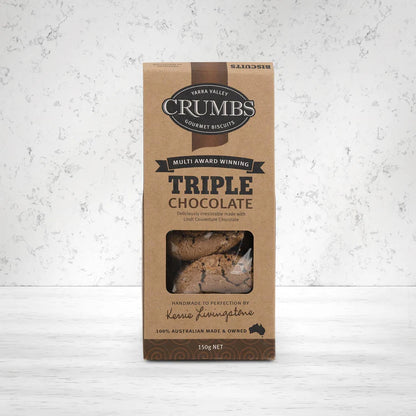 Triple CHOCOLATE Biscuits by CRUMBS - Yarra Valley Gourmet Biscuits