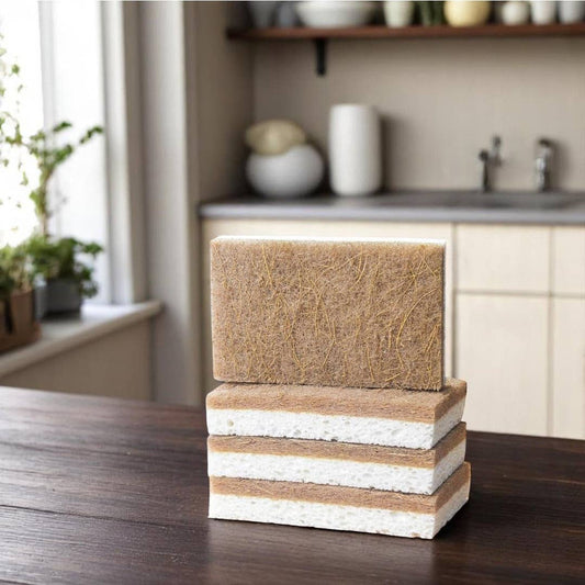 Lil'Bit Better - Coconut & Wood Pulp Scrubber Sponge 3 pk