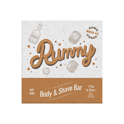 Rummy Body & Shave Bar - (Bay Rum)by DOWNUNDER WASH & CO