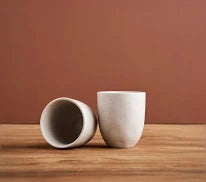 LATTE Ceramic Mugs (Earth/Natural) by ROBERT GORDON (Set of 2)